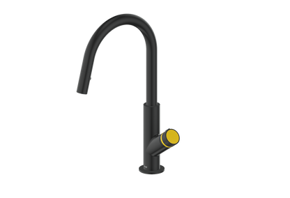 Vogt Mond 16" Kitchen Faucet in Matte Black, KF.16M1.1504.MB