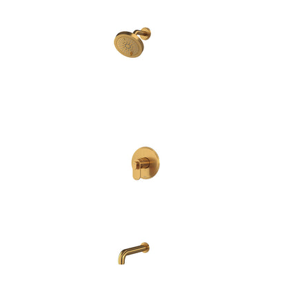 Riobel Arca Thermostatic/Pressure Balance 2- Way No Share With Showerhead And Tub Spout