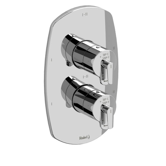 Riobel Venty 3/4" Thermostatic & Pressure Balance Trim With 6 Functions