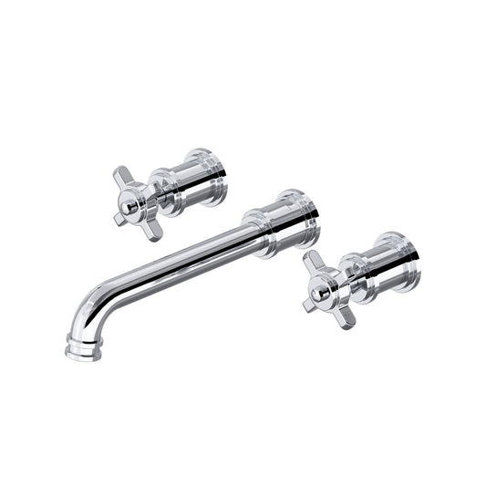 Perrin & Rowe Armstrong Wall Mount Lavatory Faucet Trim Only - Cross Handle