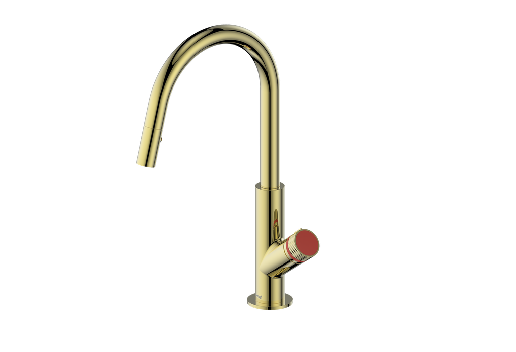 Vogt Mond 16" Kitchen Faucet in Brushed Gold, KF.16M1.1504.BG