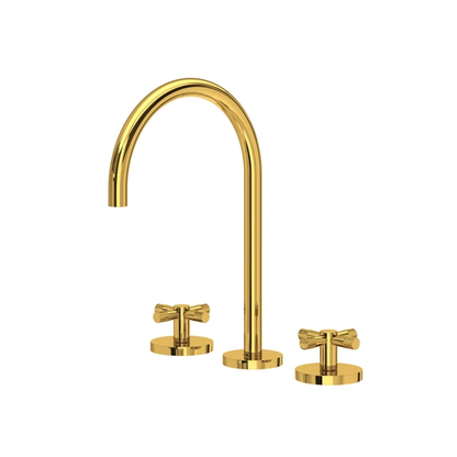 Rohl Amahle Widespread Lavatory Faucet With C-Spout & Cross Handles - AM08D3XM