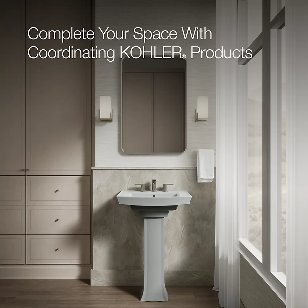 Kohler Archer 24" Rectangular Pedestal Bathroom Sink