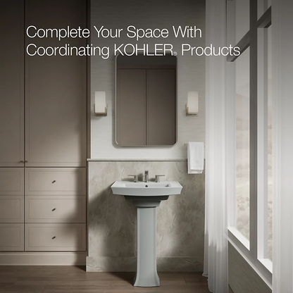 Kohler Archer 24" Rectangular Pedestal Bathroom Sink