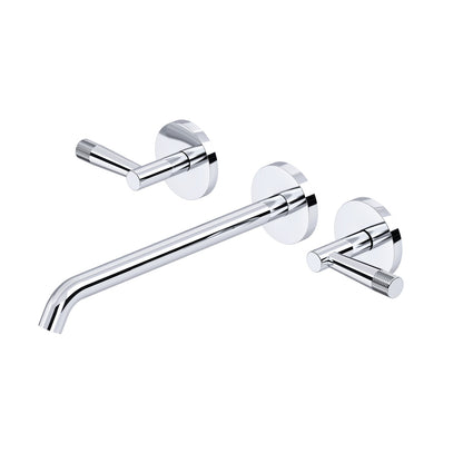 Rohl Amahle Wall Mount Tub Filler Trim With C-Spout, Lever Handles - TAM06W3LM