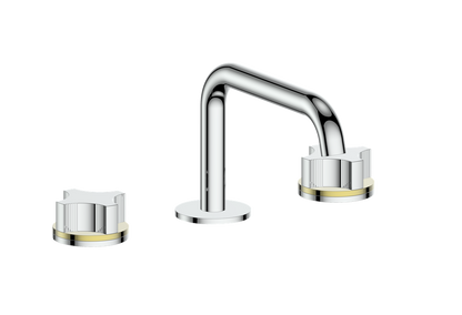 Vogt Mond 8" C.C. Lavatory Faucet With Pop-Up Drain Angular Spout in Chrome