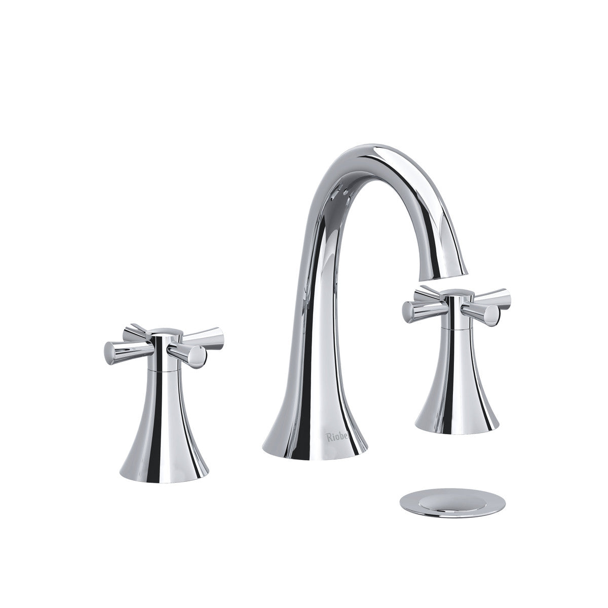 Riobel Edge Widespread Bathroom Faucet Cross Handle, ED08+
