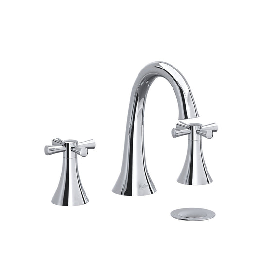 Riobel Edge Widespread Bathroom Faucet Cross Handle, ED08+