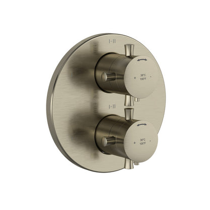 Riobel Edge 3/4" Thermostatic & Pressure Balance Trim With Up To 6 Functions Cross Handles