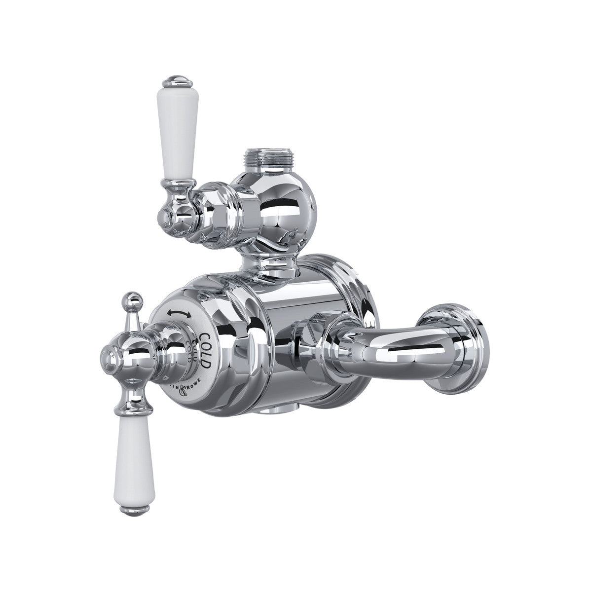 Perrin & Rowe Edwardian 3/4" Exposed Therm Valve With Volume & Temperature Control Lever Handle