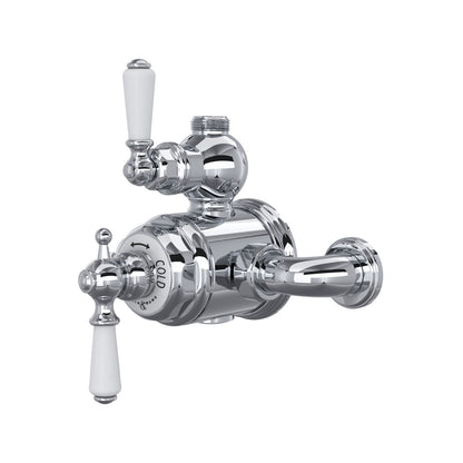 Perrin & Rowe Edwardian 3/4" Exposed Therm Valve With Volume & Temperature Control Lever Handle