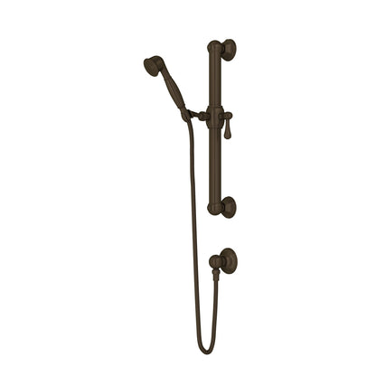 Rohl Handshower Set With 24" Grab Bar And Single Function Handshower - 1282