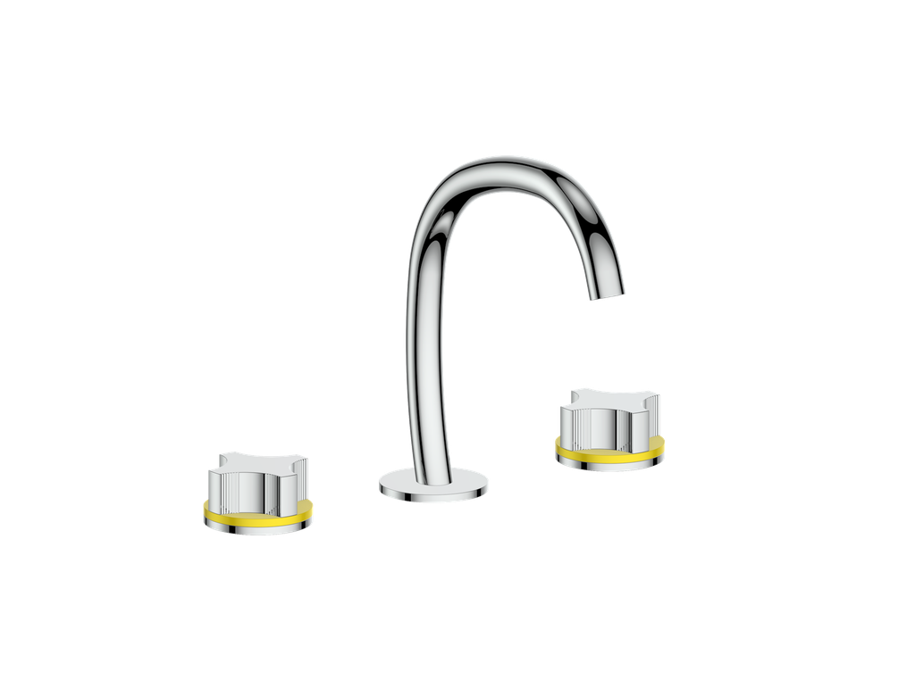 Vogt Mond 8" C.C. Lavatory Faucet With Pop-Up Drain - Crescent Handle - BF.M2.1331
