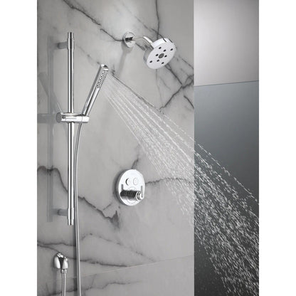 Delta Trinsic SelectChoice Round Contemporary Push-Button Shower Trim - T37T259