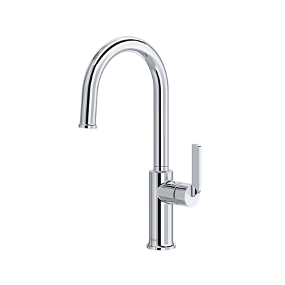 Riobel Authentica Bar/Food Prep Kitchen Faucet With C-Spout Single Spray 1.8 GPM