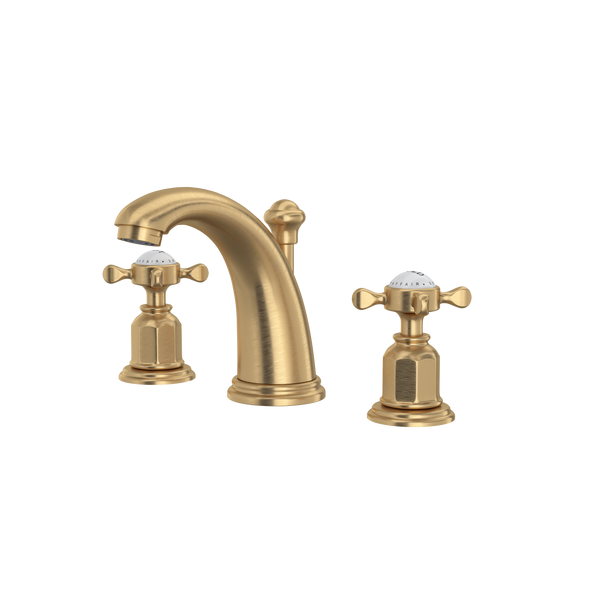 Perrin & Rowe Edwardian Widespread Lavatory Faucet, Cross Handle