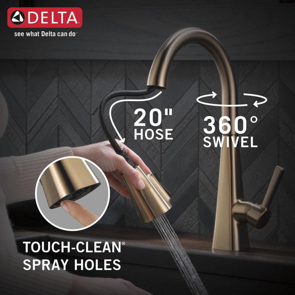 Delta Lenta Single-Handle Pull-Down Kitchen Faucet