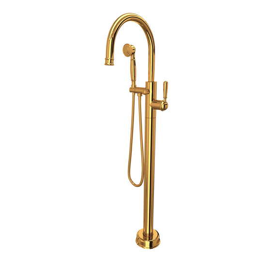 Rohl Acqui Traditional Single Hole Floor Mount Tub Filler Trim - TTD06HF1LM