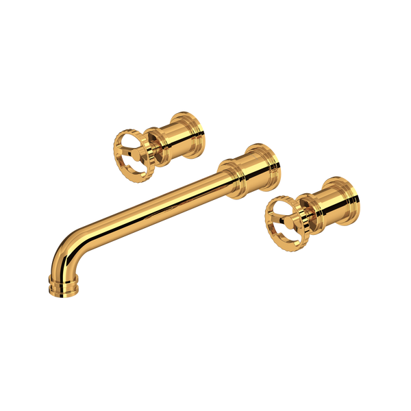 Perrin & Rowe Armstrong Wall Mount Tub Filler Trim Wheel Handles