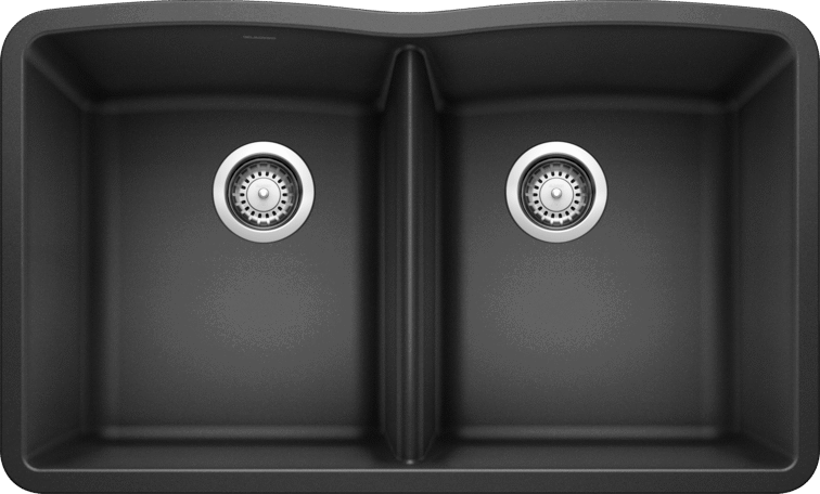Blanco Diamond U 2 Double Bowl Silgranit Undermount Kitchen Sink