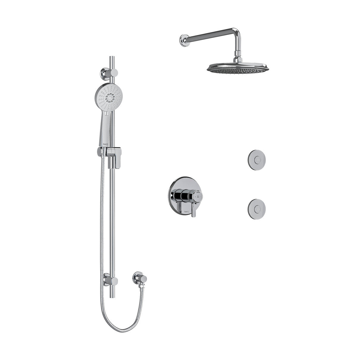 Riobel Momenti Shower Kit 3545 With Rough-In Valve - KIT3545MMRDJ-CW