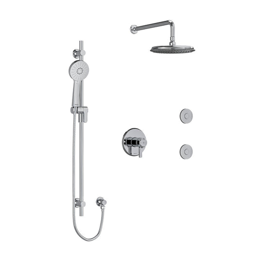 Riobel Momenti Shower Kit 3545 With Rough-In Valve - KIT3545MMRDJ-CW