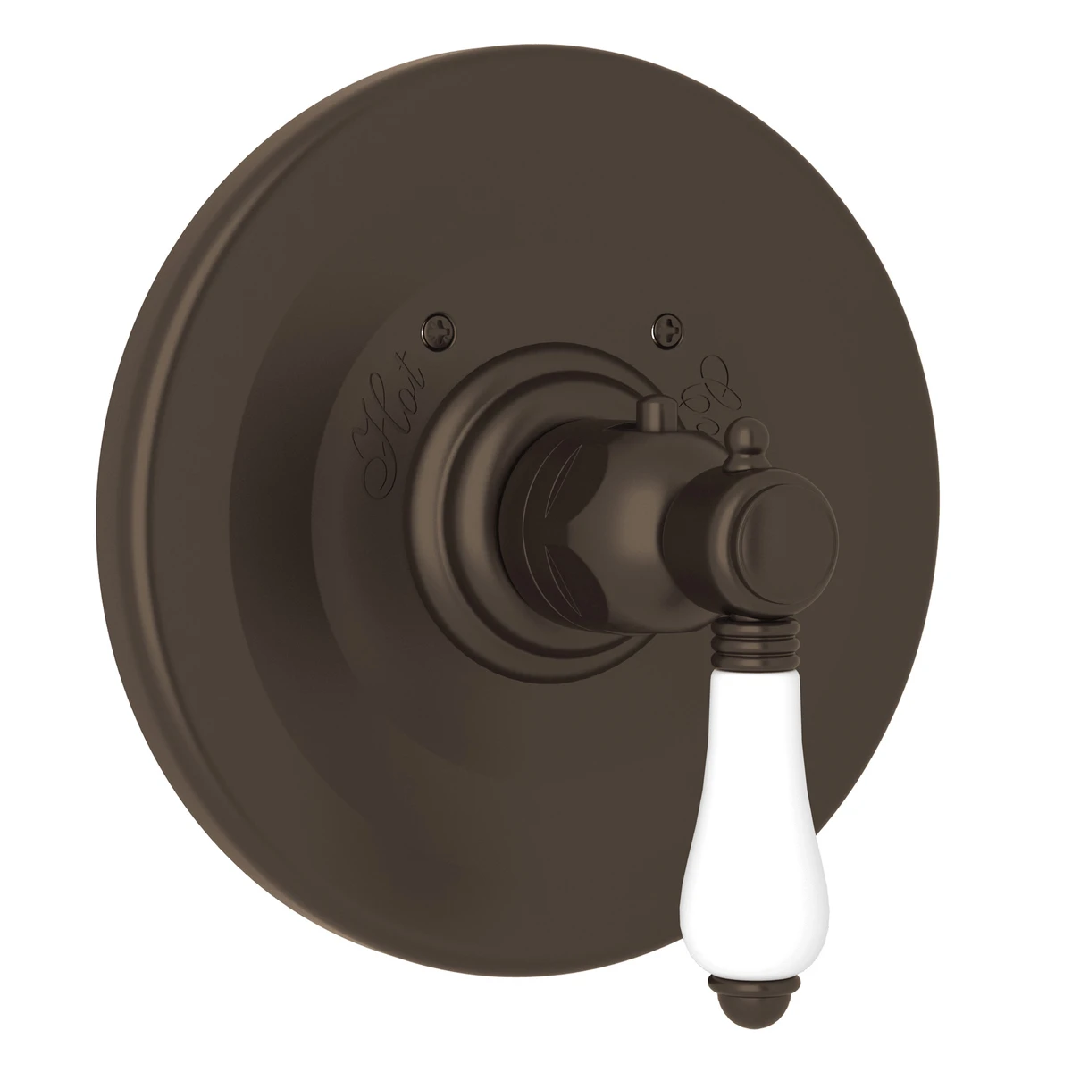 Rohl Acqui 3/4" Thermostatic Trim Without Volume Control, Porcelain Lever Handles - A4914LP
