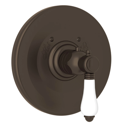 Rohl Acqui 3/4" Thermostatic Trim Without Volume Control, Porcelain Lever Handles - A4914LP