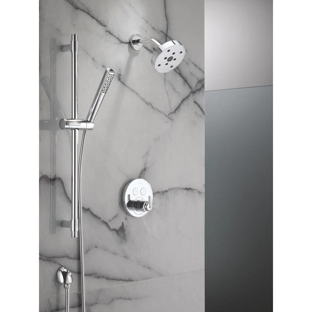 Delta Trinsic SelectChoice Round Contemporary Push-Button Shower Trim - T37T259