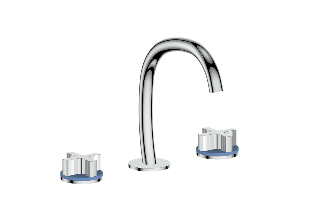 Vogt Mond 8" C.C. Lavatory Faucet With Pop-Up Drain - Cross Handle - BF.M3.1331