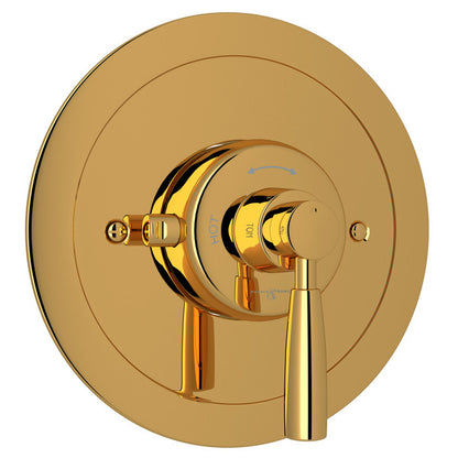 Perrin & Rowe Holborn 3/4" Round Thermostatic Trim Without Volume Control, Lever Handle