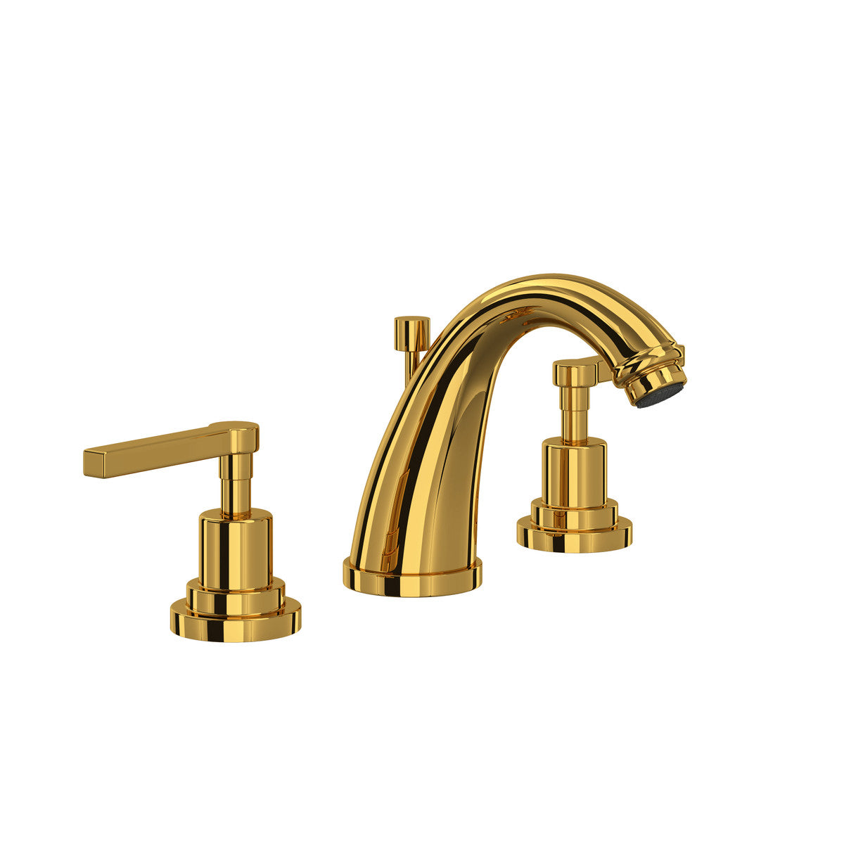 Rohl Lombardia Widespread Lavatory Faucet With C-Spout & Lever Handles - A1208LM-2