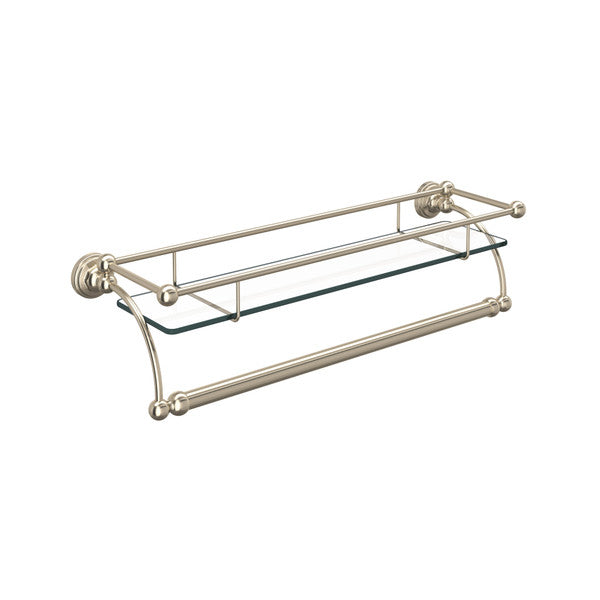 Perrin & Rowe Edwardian Wall Mount Glass Vanity Shelf