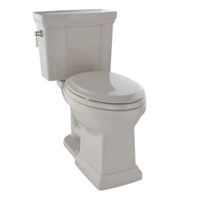 TOTO Promenade II Two-Piece Elongated Toilet 1.28 GPF, Universal Height, Less Seat