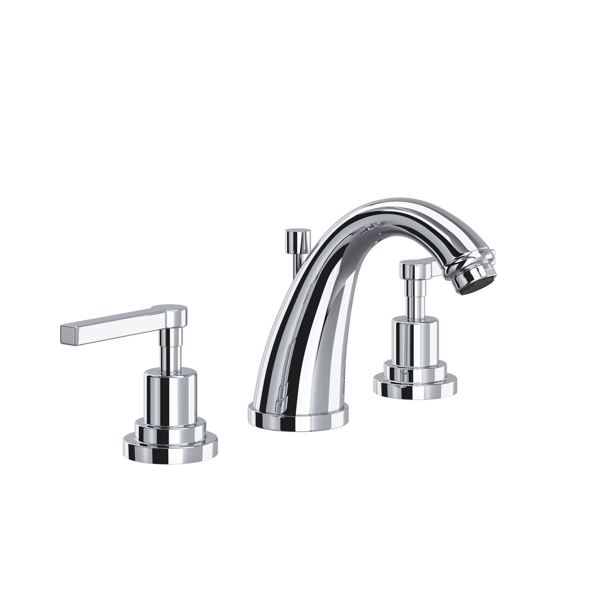 Rohl Lombardia Widespread Lavatory Faucet With C-Spout & Lever Handles - A1208LM-2