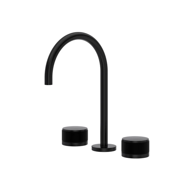 Rohl Amahle Widespread Lavatory Faucet With C-Spout & Disc Handles - AM08D3IW