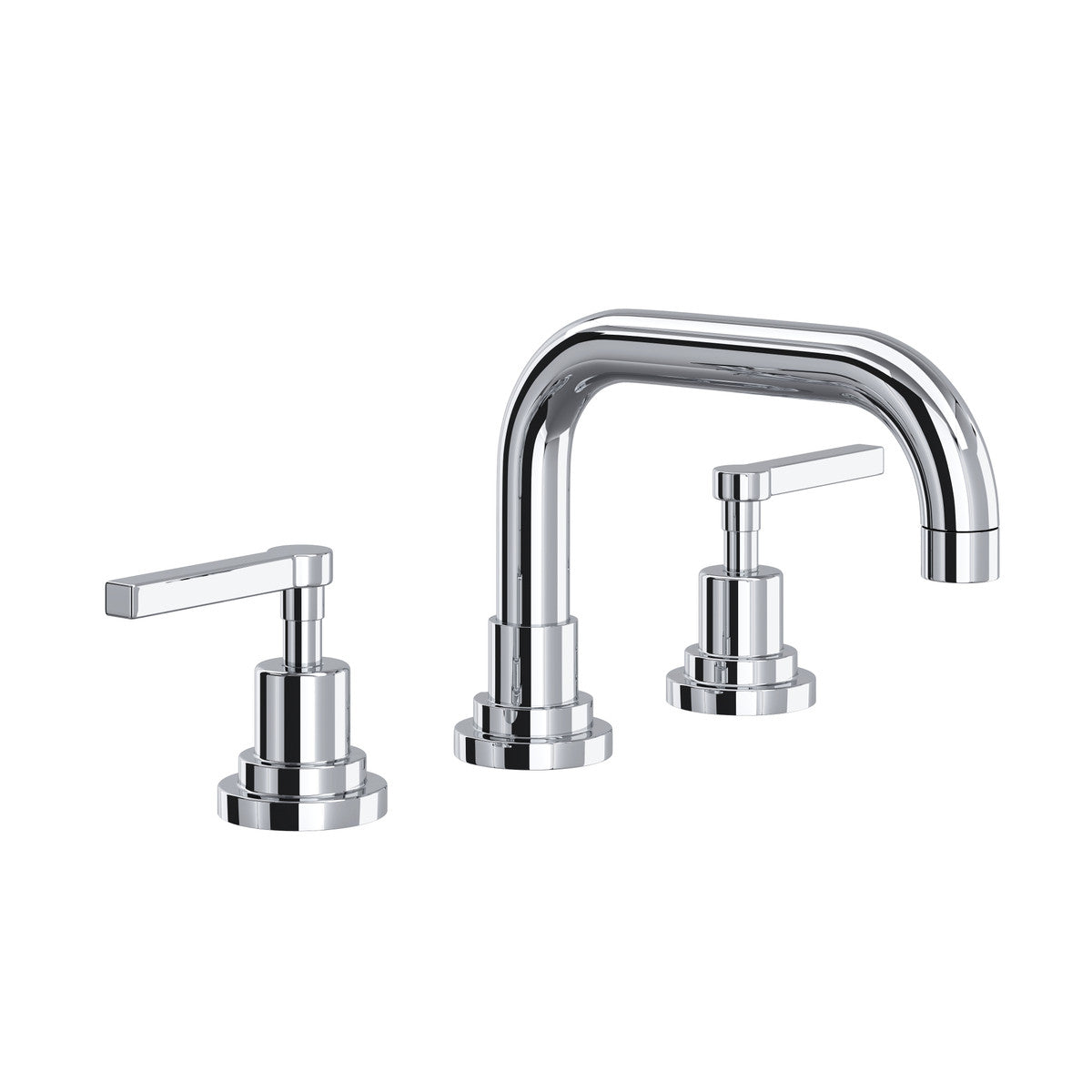 Rohl Lombardia Widespread Lavatory Faucet With U-Spout & Lever Handles - A2218LM-2