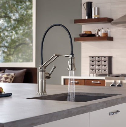 Brizo Artesso Single Handle Articulating Kitchen Faucet