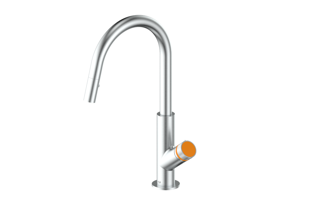 Vogt Mond 16" Kitchen Faucet in Stainless Steel, KF.16M1.1504.SS