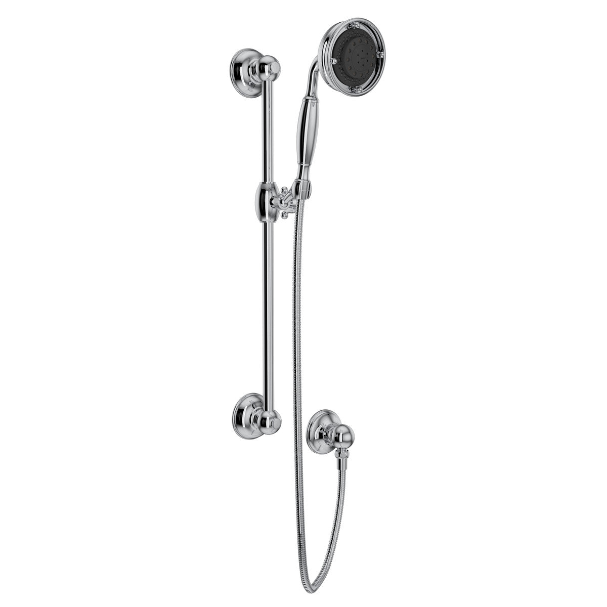 Rohl Handshower Set With 22" Slide Bar And 3-Function Handshower - 1311