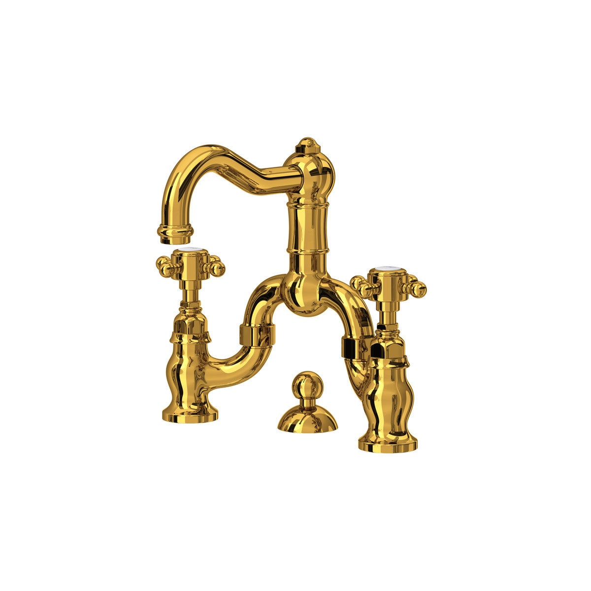 Rohl Acqui Bridge Lavatory Faucet Cross Handles - A1419XM-2