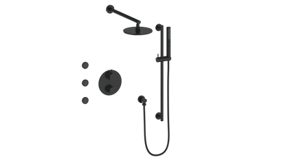 Vogt Drava 3-Way Thermostatic Shower System With Body Jets