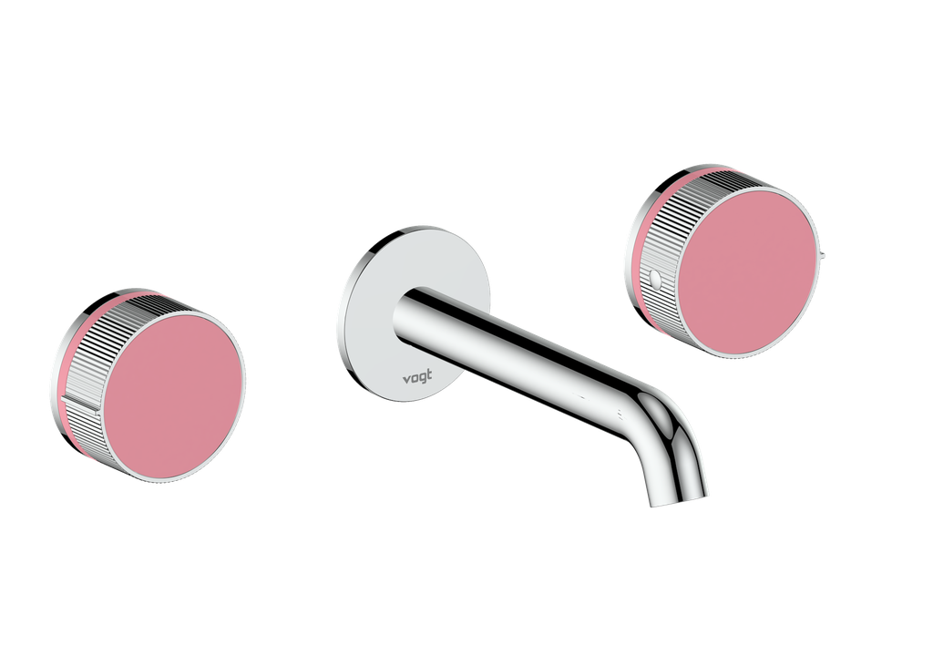 Vogt Mond 8" C.C. Wall-Mount Lavatory Faucet in Chrome, Trim Only