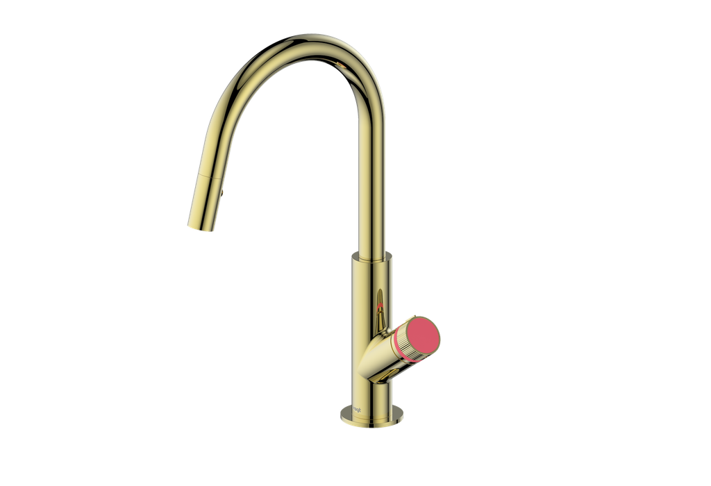 Vogt Mond 16" Kitchen Faucet in Brushed Gold, KF.16M1.1504.BG