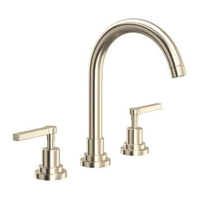 Rohl Lombardia Widespread Lavatory Faucet With C-Spout & Lever Handles - A2208LM-2