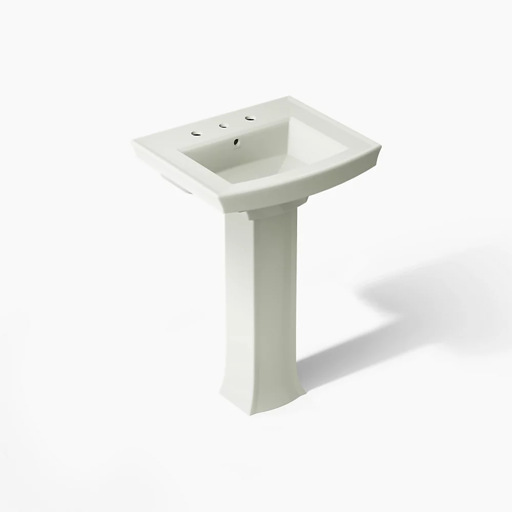 Kohler Archer 24" Rectangular Pedestal Bathroom Sink