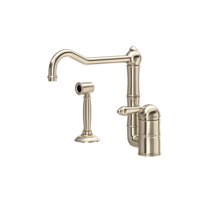 Rohl Acqui Kitchen Faucet With Side Spray, Lever Handles - A3608LMWS-2