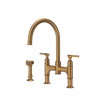Perrin & Rowe Southbank Bridge Kitchen Faucet With Side Spray