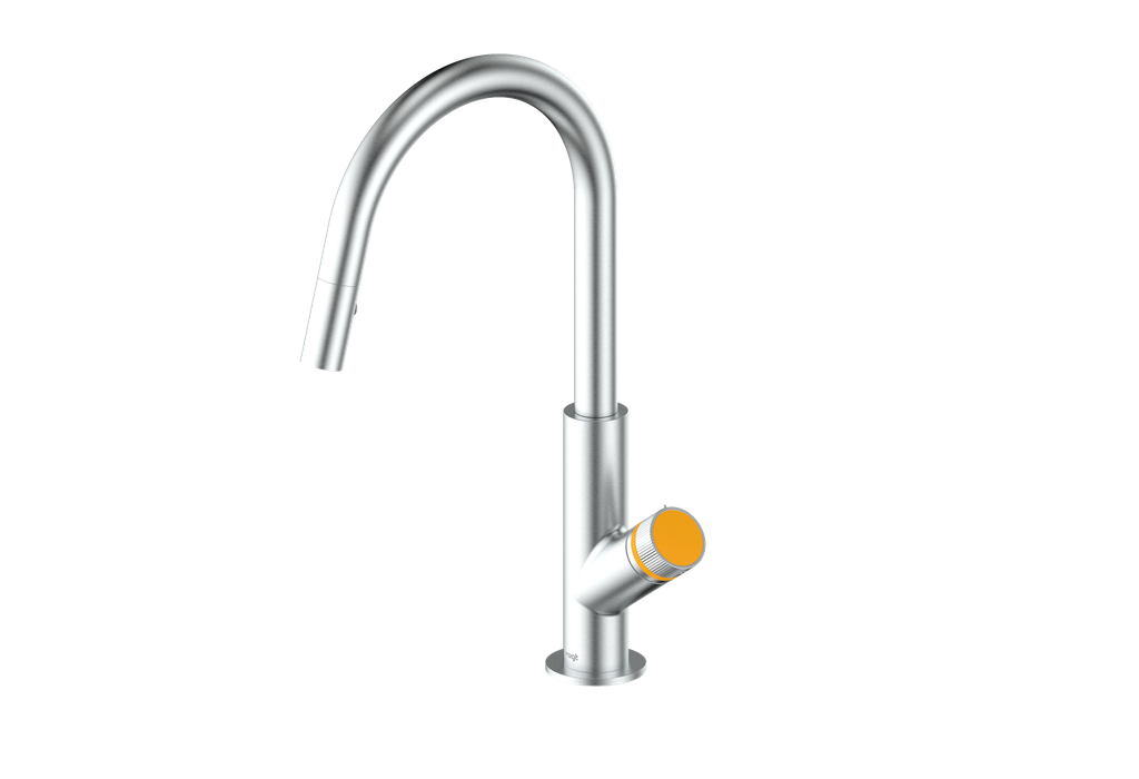 Vogt Mond 16" Kitchen Faucet in Stainless Steel, KF.16M1.1504.SS