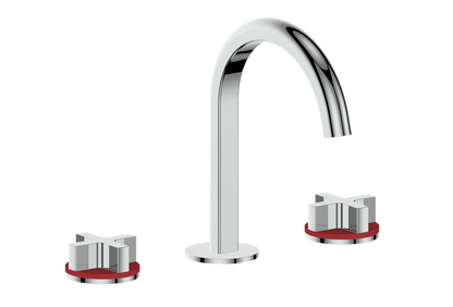 Vogt Mond 8" C.C. Lavatory Faucet With Pop-Up Drain - Cross Handle